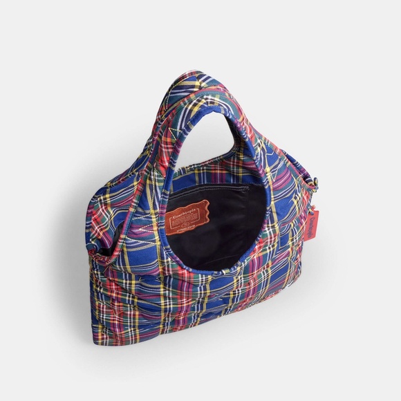 NWT Coachtopia Loop Flat Tote with Plaid Star Quilting (open to trades) - Picture 3 of 6